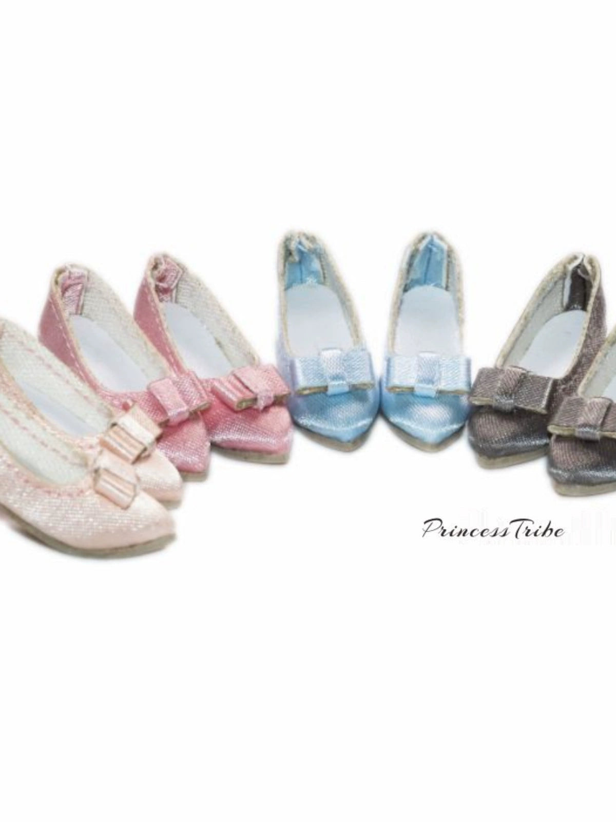 Rococo Court Shoes with Elegant Bow – Universal Fit for Blythe, Licca, Azone, Momoko, Poppy Parker, Fashion Royalty & Obitsu 22/24