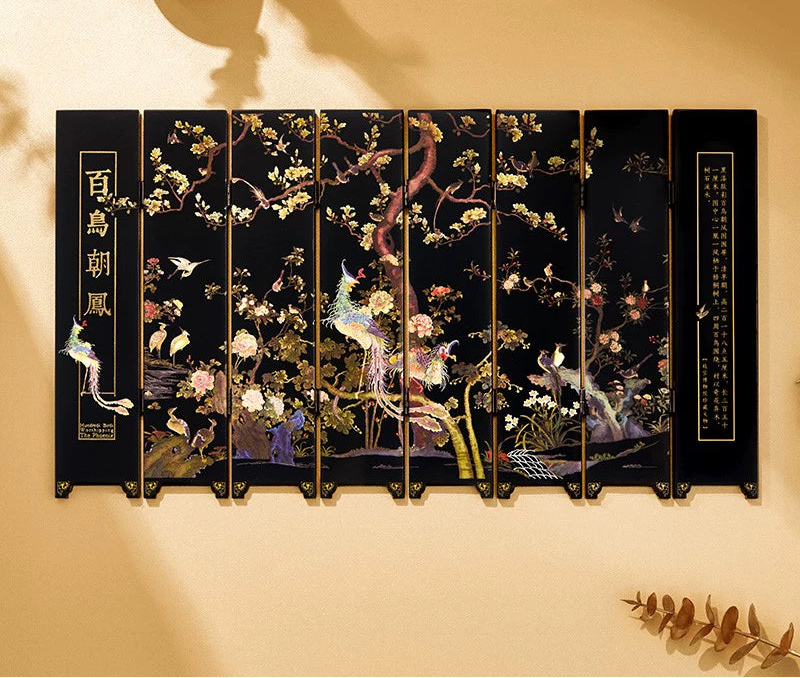 1/6スケール 中国漆塗り両面屏風 – 故宮博物院公式レプリカ