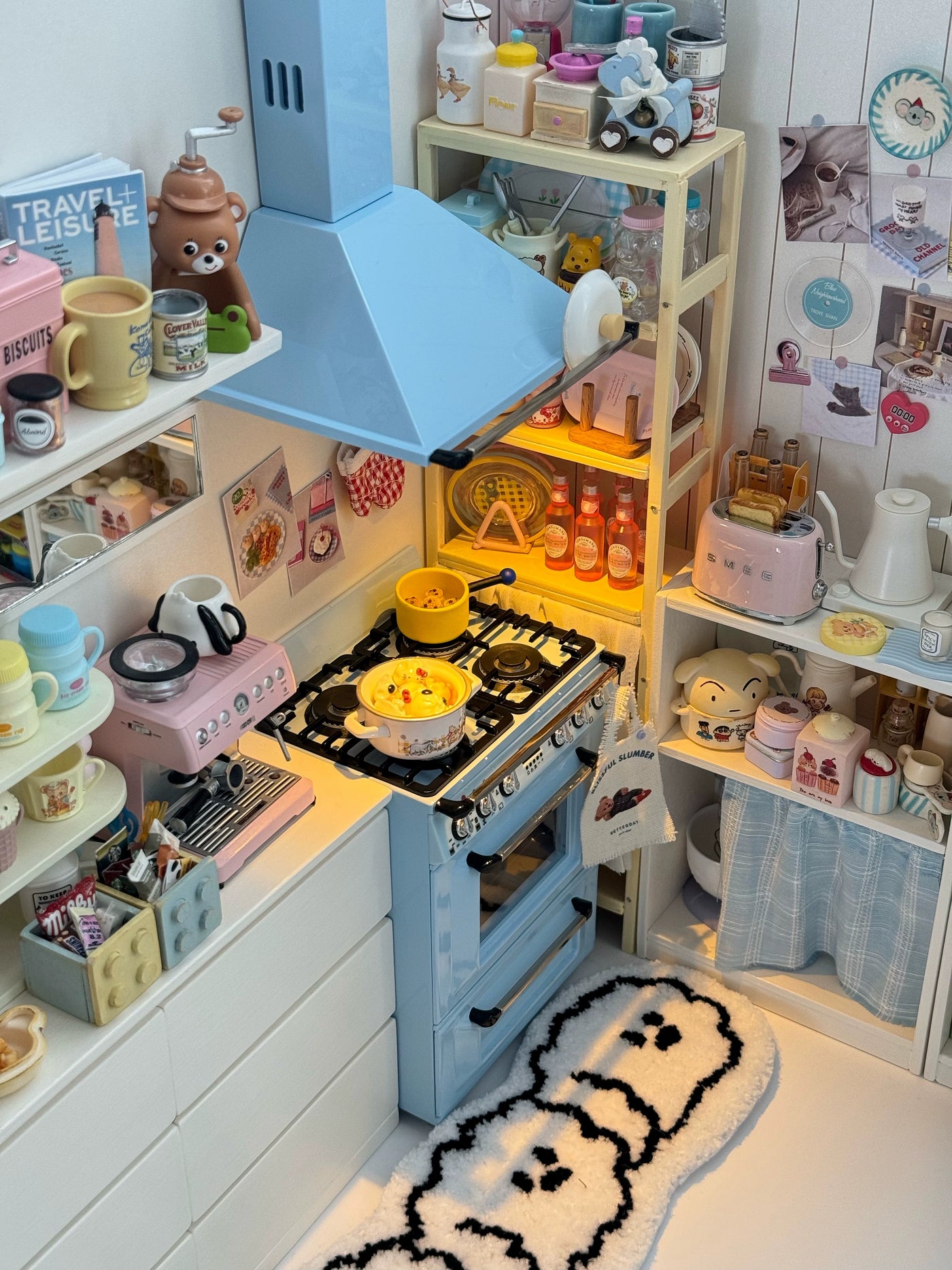 1/6ドールハウスモデル家具ライトアップオーブン