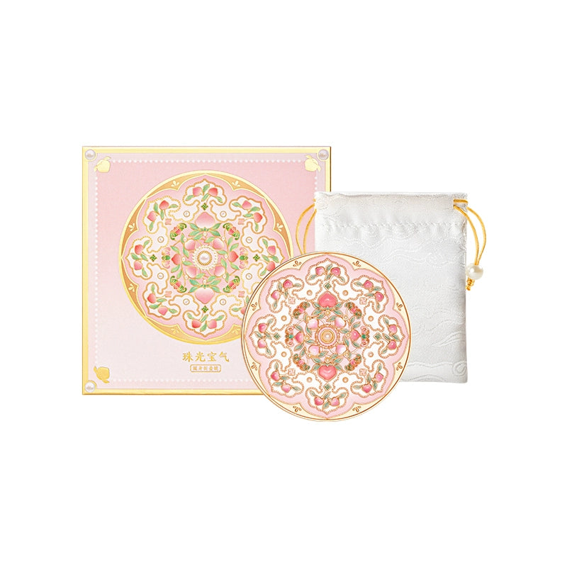 故宮からお届け | 故宮博物院の遺物にインスパイアされた携帯用鏡 – 手持ち式、ブロンズ調、折りたたみ式、コーム付きギフトセット