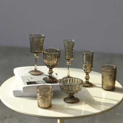 1/6 Scale Miniature Dollhouse Drinkware Set  Wine & Champagne 7 Glasses | Props for BJD, Blythe & Fashion Dolls