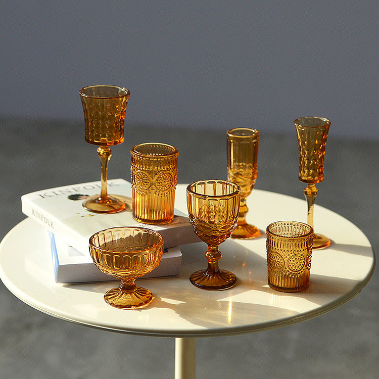 1/6 Scale Miniature Dollhouse Drinkware Set  Wine & Champagne 7 Glasses | Props for BJD, Blythe & Fashion Dolls