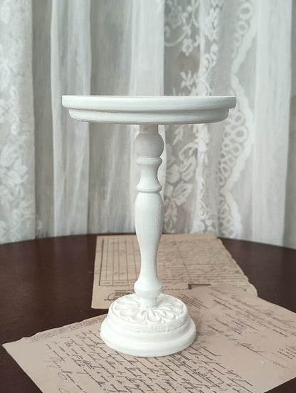 Handmade Vintage Carved Round Table – Multi-Color Options | Fits 1/3, 1/4, 1/6 Scale Dolls