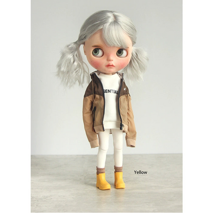 Blythe Licca azone momoko Poppyparker FR Obitsu24 ,22 Rubber boots