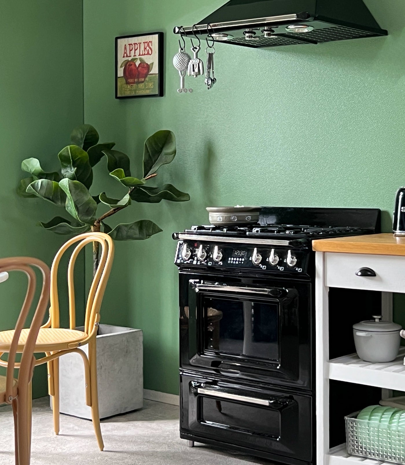 1/6ドールハウスモデル家具ライトアップオーブン