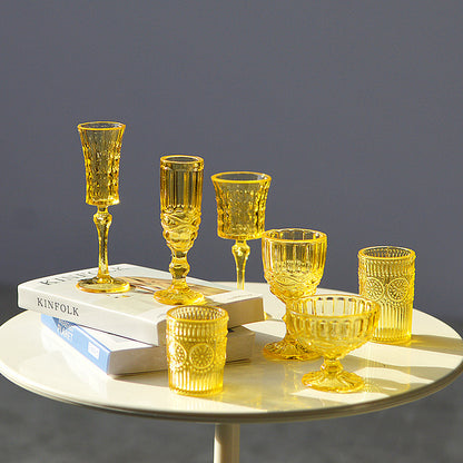 1/6 Scale Miniature Dollhouse Drinkware Set  Wine & Champagne 7 Glasses | Props for BJD, Blythe & Fashion Dolls