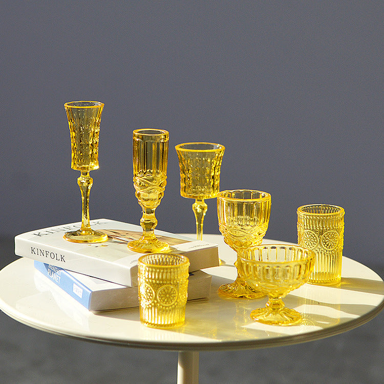 1/6 Scale Miniature Dollhouse Drinkware Set  Wine & Champagne 7 Glasses | Props for BJD, Blythe & Fashion Dolls