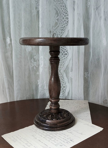 Handmade Vintage Carved Round Table – Multi-Color Options | Fits 1/3, 1/4, 1/6 Scale Dolls