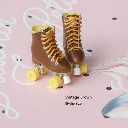 バービー ブライス リカちゃん アゾン モモコ ポピーパーカー FR オビツ24 ,22 レトロ アイススケート ブライス生地 オビツ24