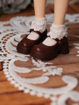 1/6ドール用 厚底エナメル メリージェーン シューズ