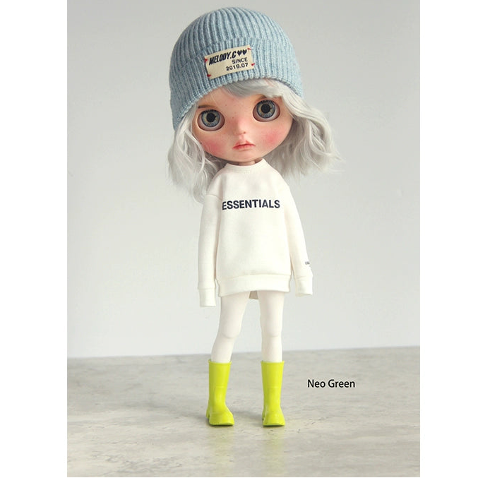 Blythe Licca azone momoko Poppyparker FR Obitsu24 ,22 Rubber boots