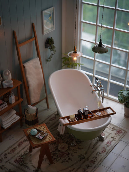 1/6 miniature dollhouse furniture Mini model wall towel rack/flower rack