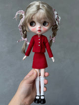 1/6ドール用 ツイード上下セット｜多色展開｜Blythe・Obitsu24・Azone・Licca・Cherryちゃん対応