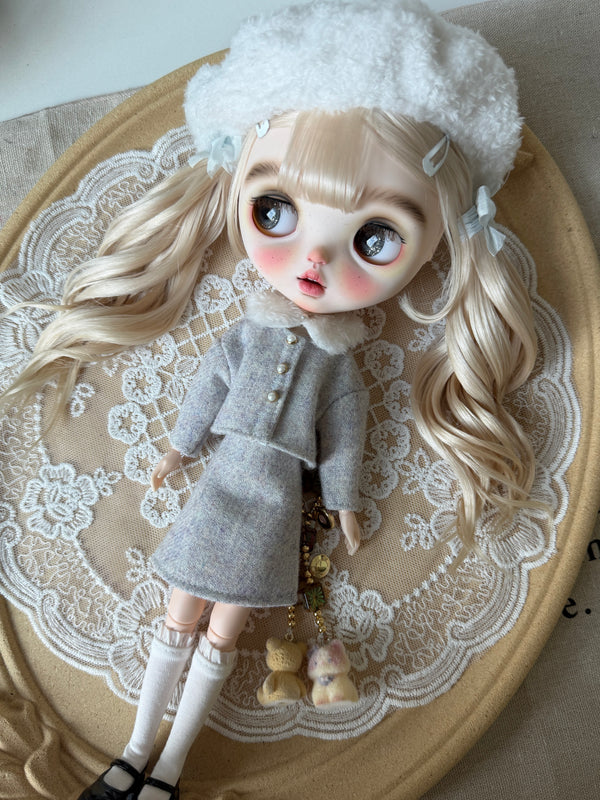 1/6ドール用 ツイード上下セット｜多色展開｜Blythe・Obitsu24・Azone・Licca・Cherryちゃん対応