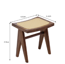 1/6スケール ミニチュアスツール – バスルーム、リビングルーム、玄関に使える多目的ドールハウス家具 | BJD＆ブライス用シートまたはタオルスタンド