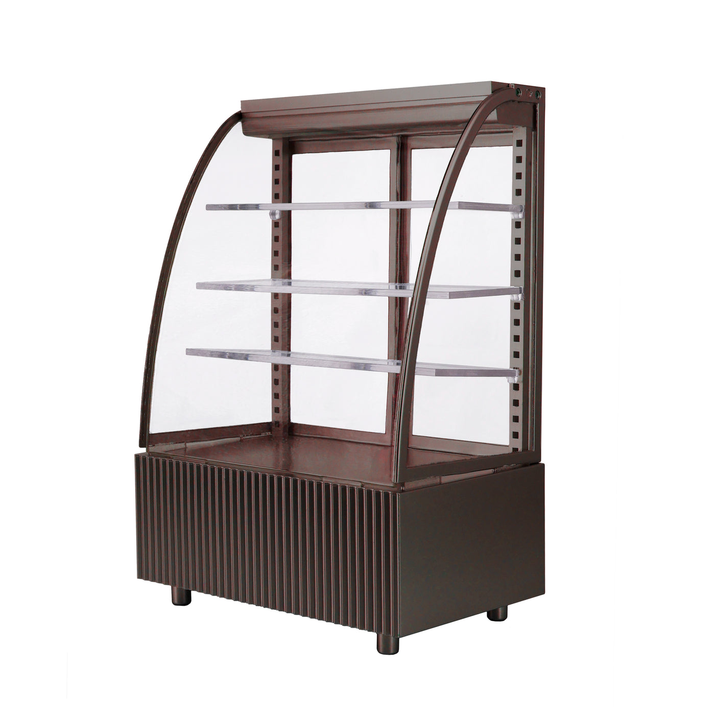 1/6 scale doll dessert display case with working light, battery powered, perfect for café scenes.
