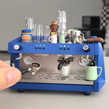 1/6サイズのレトロ調スチームコーヒーマシン。ドール用カフェシーンに最適。