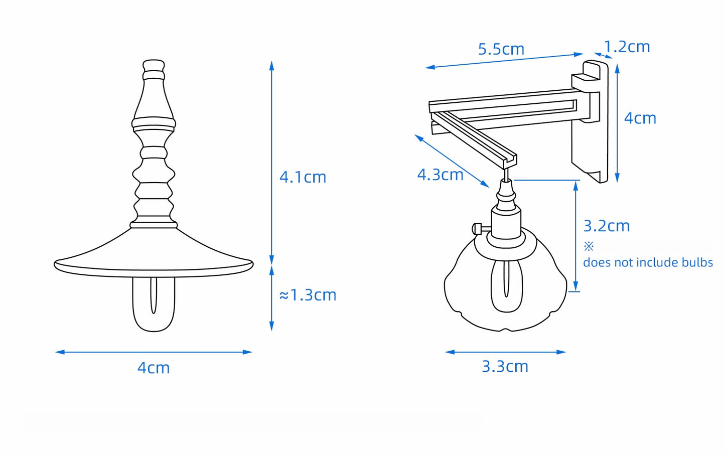 1/6スケール ドールハウス照明 シャンデリア 折りたたみ式ウォールランプ＆ランプスタンド | BJD＆ブライス用プラグインアンビエントミニチュアライト