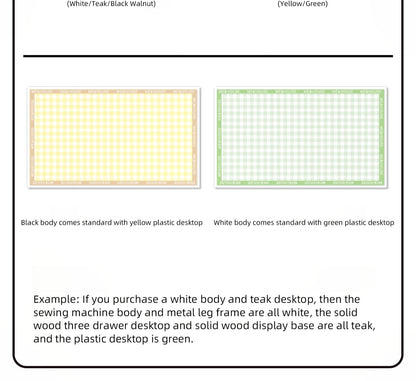 1/6スケール ヴィンテージミシン（テーブル付き） - BJD＆ブライス用ミニチュアドールハウス家具