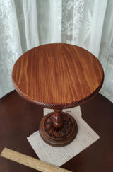 ヴィンテージ彫刻ラウンドテーブル 1/3・1/4・1/6ドール家具